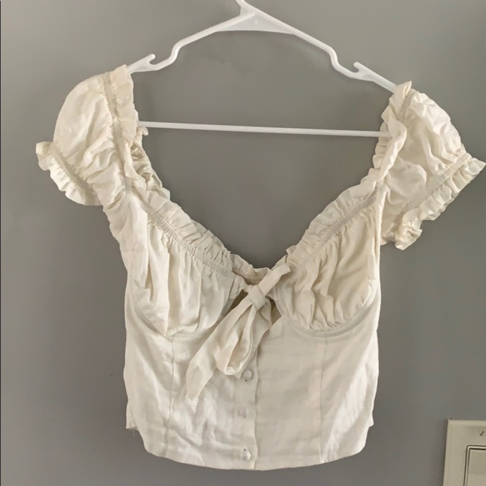 Princess Polly tie front blouse